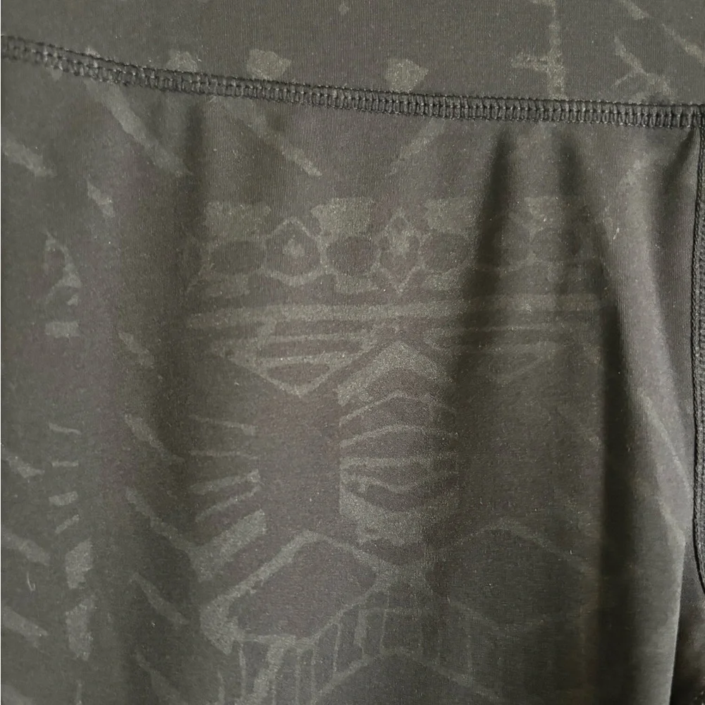 FP Movement by Free People Black Patterned Active Yoga Leggings